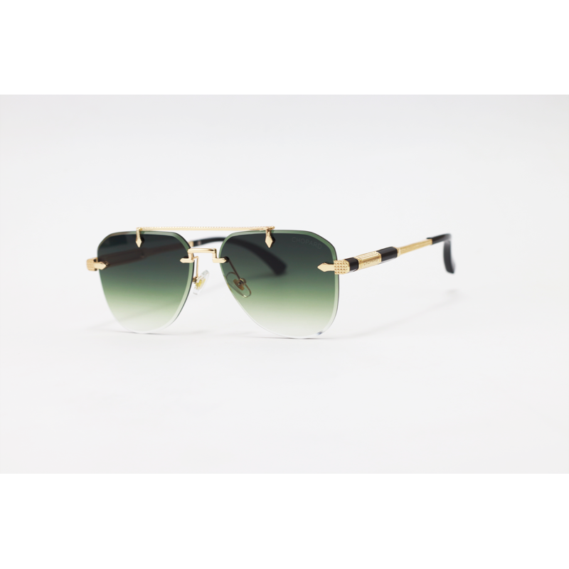 Chopard - 3170 - Golden Green Gradient - Metal - Aviator - Double Bridge - Rimless - Sunglasses